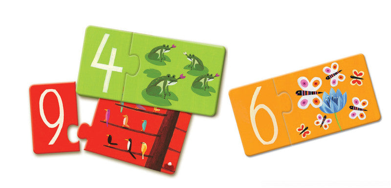DJECO Puzzle Duo Numbers 20pc