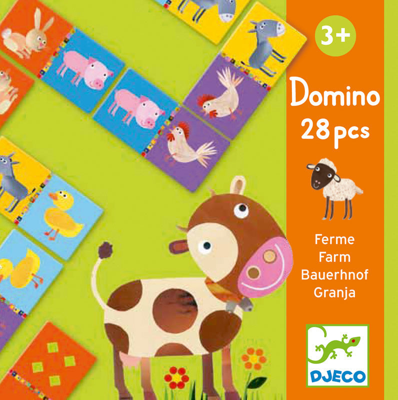 DJECO Game Farm Domino Preschool