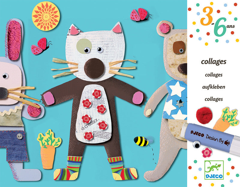 DJECO Art Kits - Collage for Littlies - Preschool