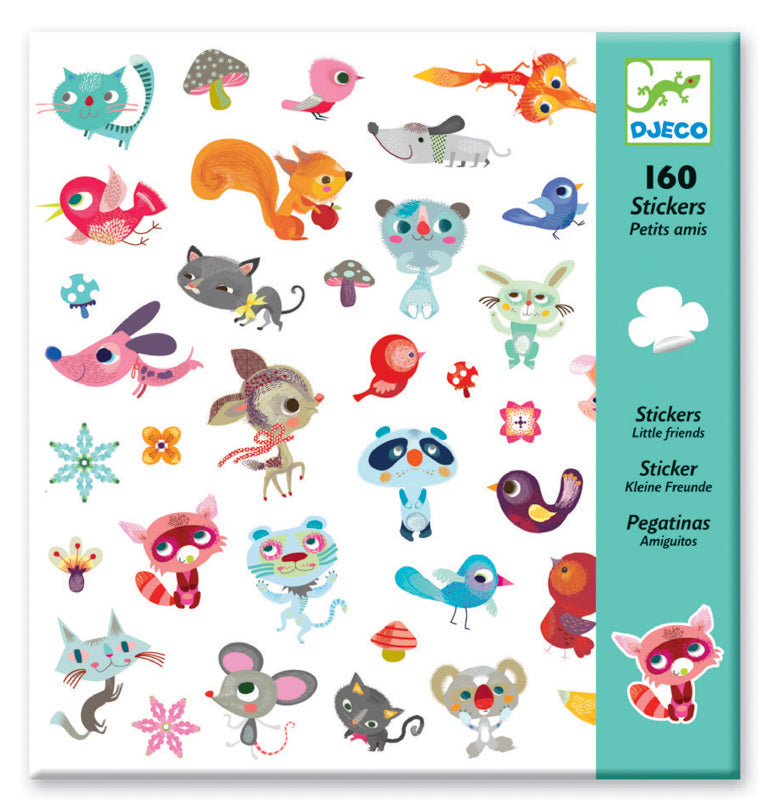 DJECO Stickers Small Friends 160 pack