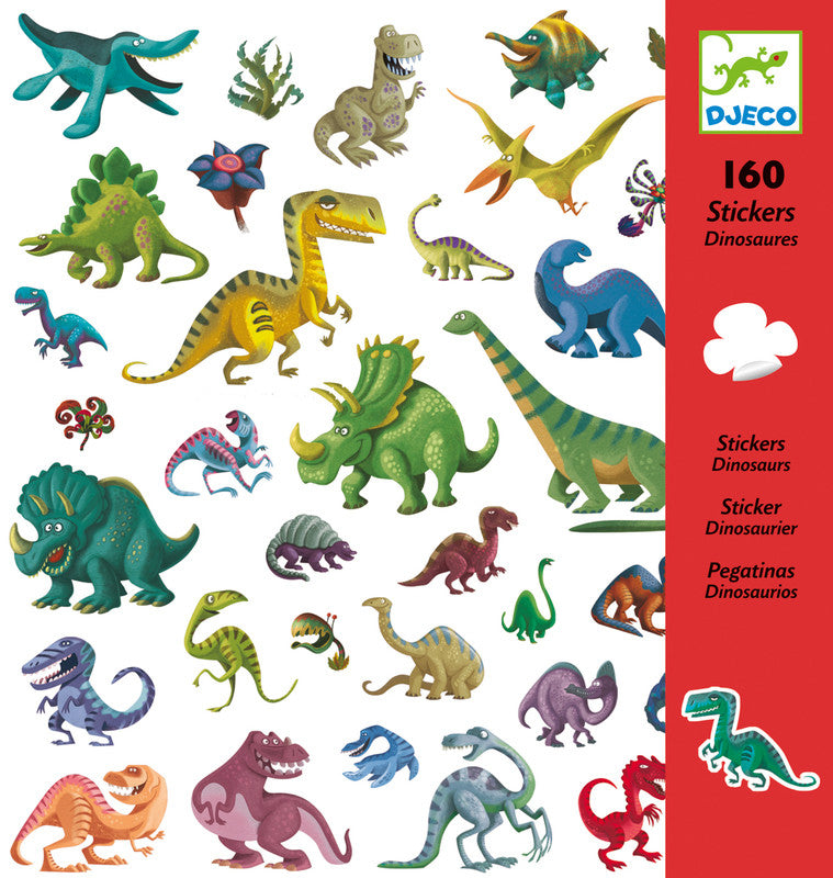 DJECO Stickers Dinosaurs - Pack 160