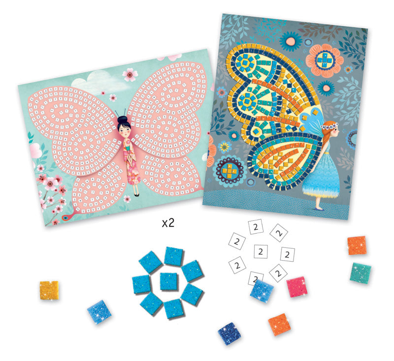 DJECO Art Kit - Mosaic Butterflies