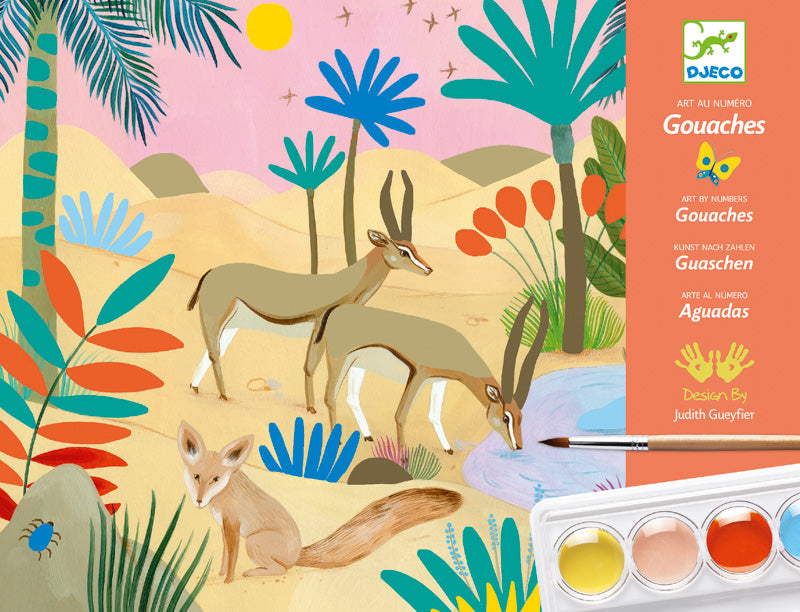 DJECO Art Kit -  Gouaches Natural World