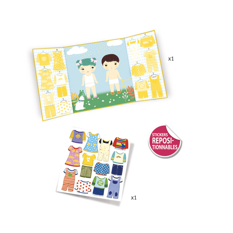 DJECO  Art Kit - Clothes Stickers Set