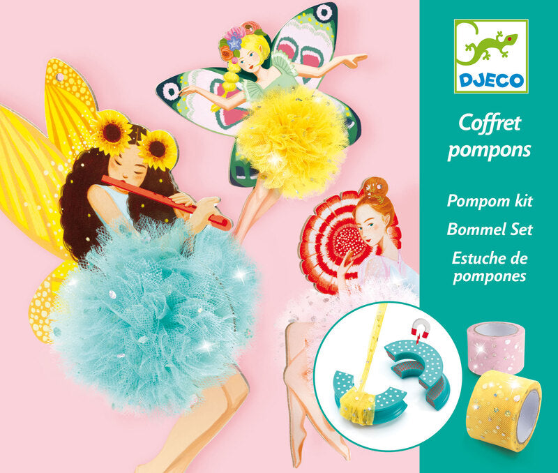 DJECO Art Kits - Pom Pom - Fairies