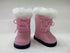 DRESS MY DOLL Boots Pink Suede/Fur