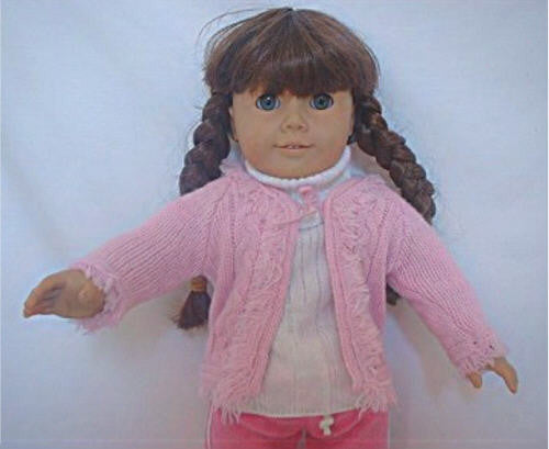 Dress My Doll Pink Shaggy Front Sweater Cardigan