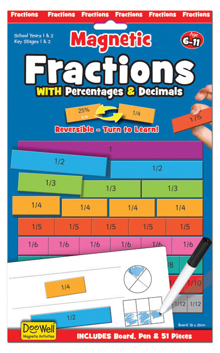 FIESTA CRAFTS Magnetic Chart - Fractions