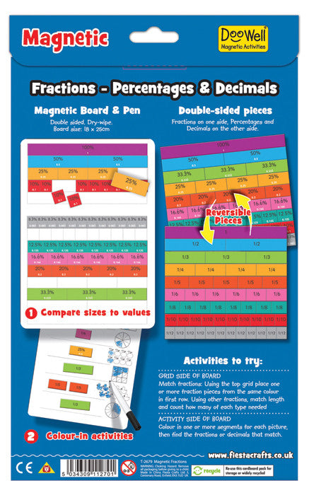 FIESTA CRAFTS Magnetic Chart - Fractions