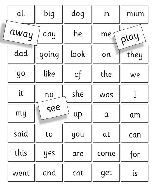 FIESTA CRAFT Magnetic Charts - First Words Reception 