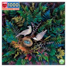 EEBOO - Puzzle - Birds in Fern - 1000 piece