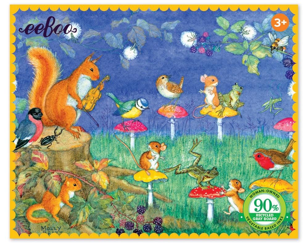 EEBOO - Puzzle Mini - Firefly Party - 36 piece
