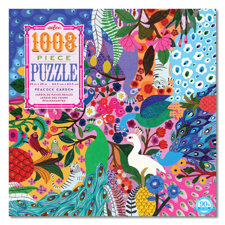 EEBOO - Puzzle - Peacock Garden - 1000 Piece