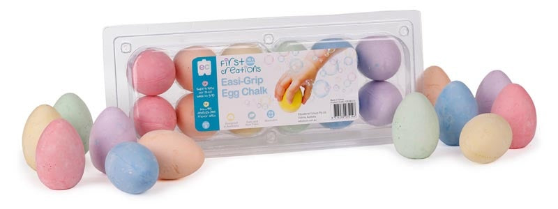 EC First Creations - Easi Grip Egg Chalk - Set of 12