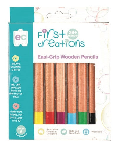 EC First Creations - Easi-Grip Wooden Pencils 6