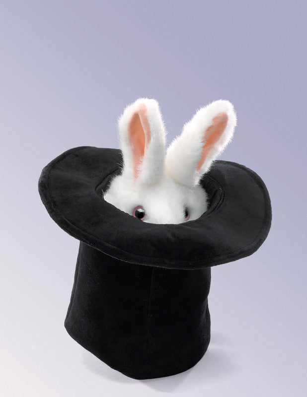 FOLKMANIS HAND PUPPETS Rabbit in Hat
