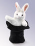 FOLKMANIS HAND PUPPETS Rabbit in Hat