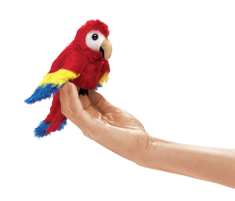 FOLKMANIS Finger Puppet - Scarlet Macaw
