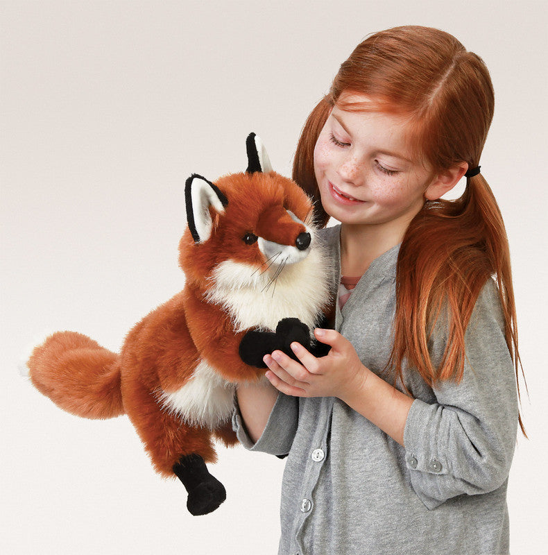 FOLKMANIS HAND PUPPETS Fox, Red Large - 2876