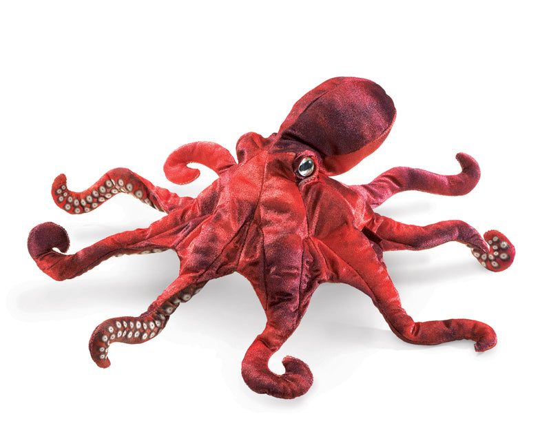 FOLKMANIS - Red Octopus Puppet