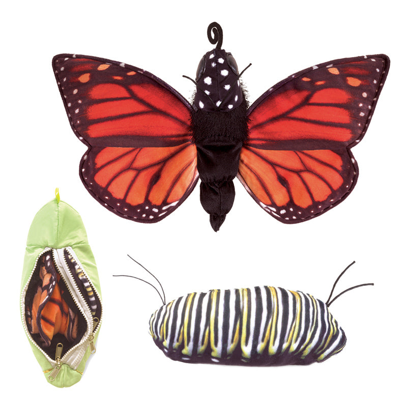 FOLKMANIS Life Cycle Puppet - Monarch Butterfly