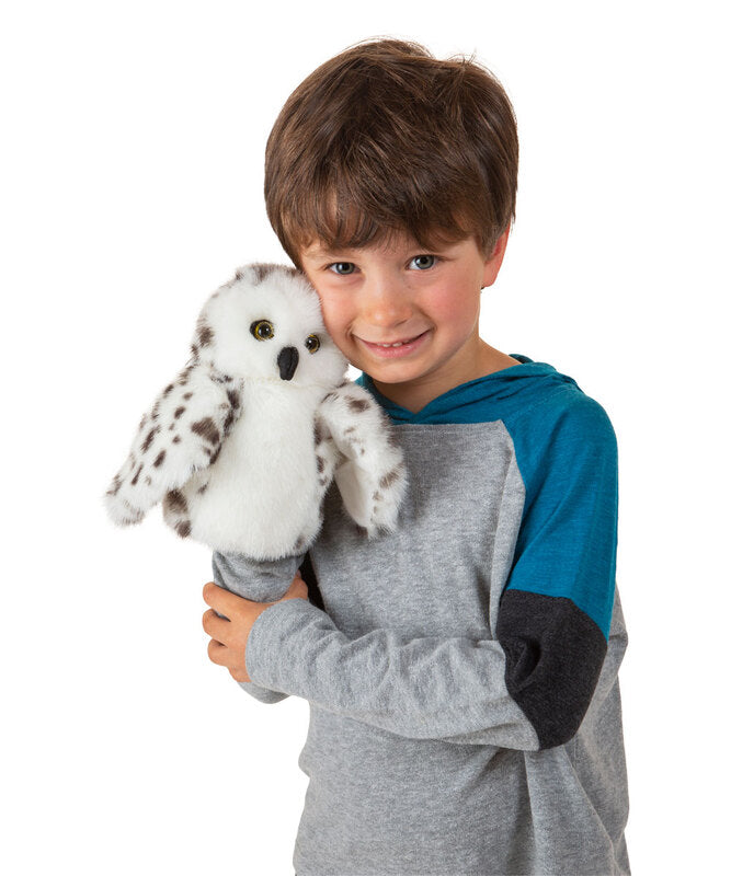 FOLKMANIS Little Snowy Owl Hand Puppet