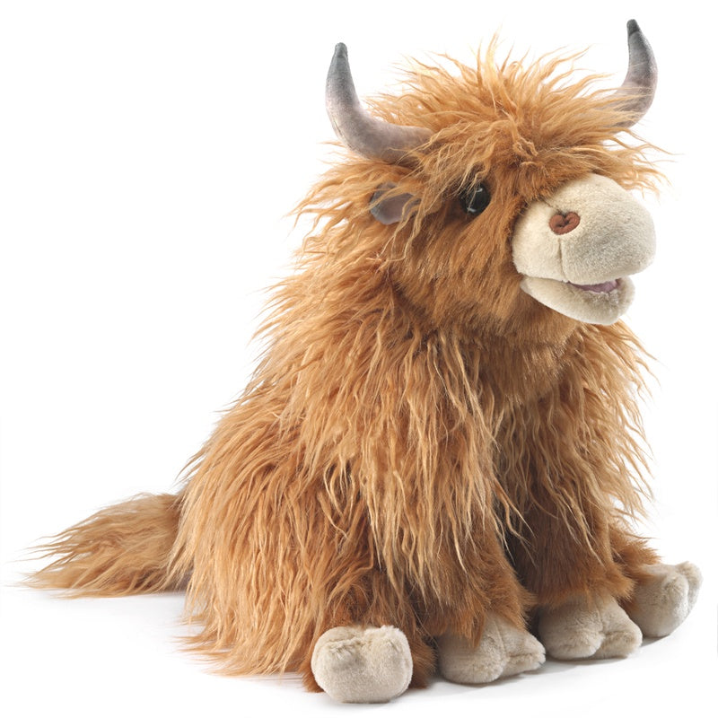 FOLKMANIS HAND PUPPET Highland Cow