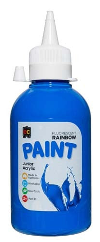 EC Rainbow Paint 250ml Fluro Blue