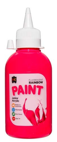 EC Rainbow Paint 250ml Fluro Pink