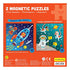Mudpuppy - Magnetic Puzzle - Space Advent - 2 x 20 Pce