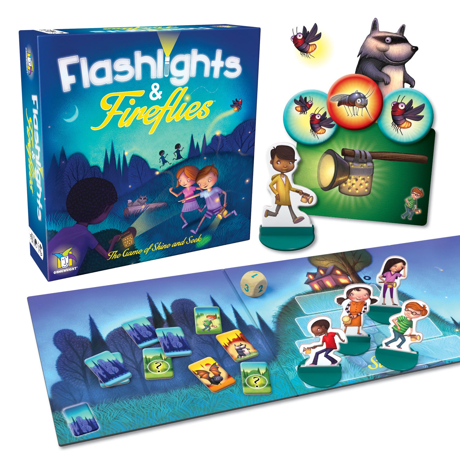 GAMEWRIGHT Flashlights & Fireflies BoardGame