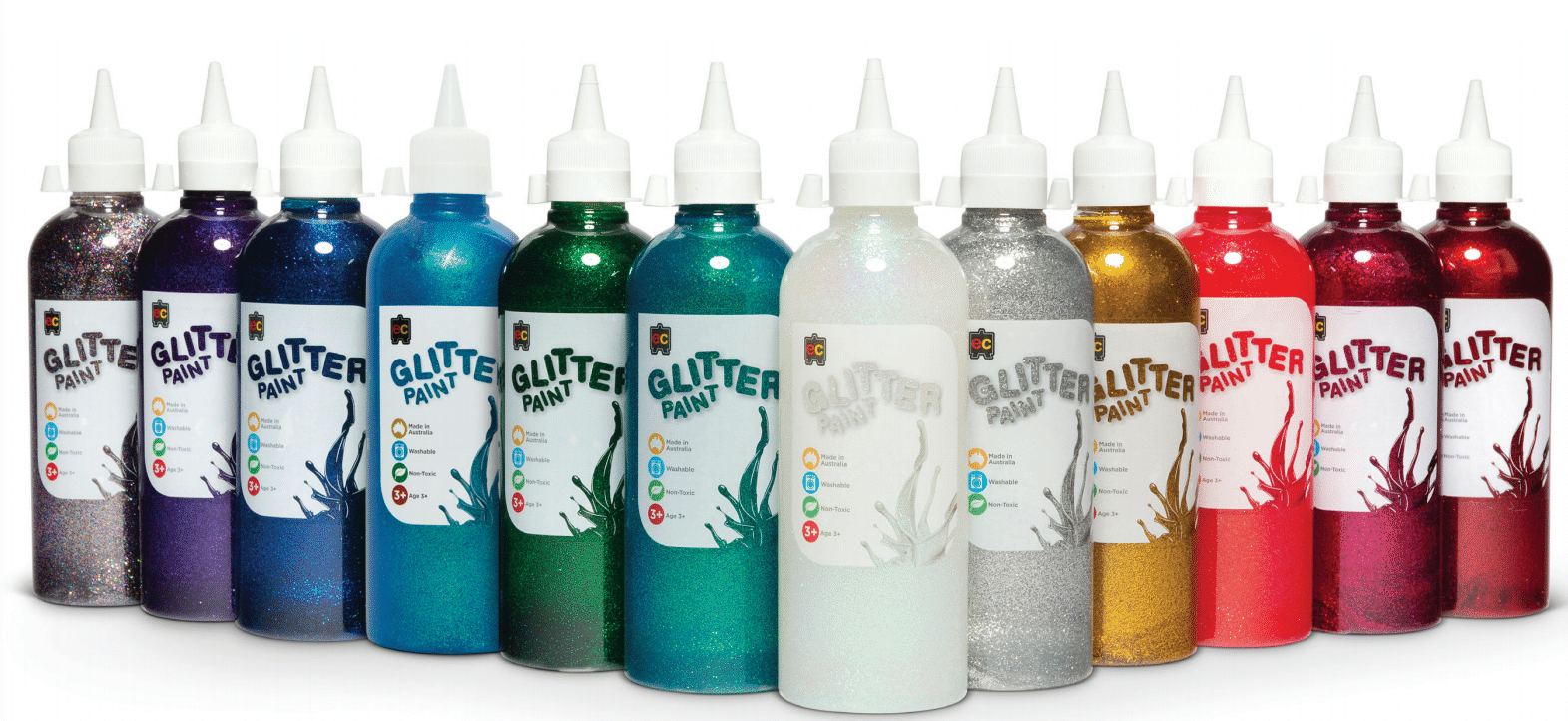 EC Glitter Paint - 500ml - Set of 12