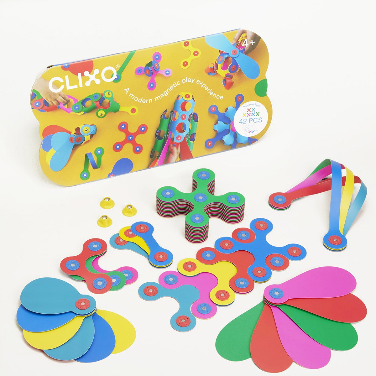 Clixo - Rainbow Pack - Magnetic Building