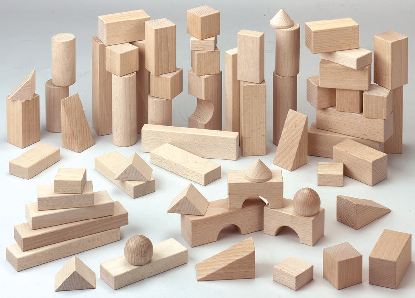 HABA Natural Building Blocks -  Large Starter Set - Wooden - 60 Piece