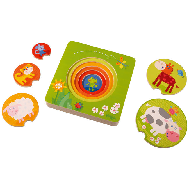 HABA Wooden Layer Puzzle -Farm