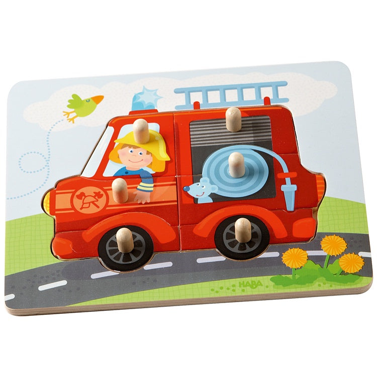 HABA Peg Puzzle - Fire Truck