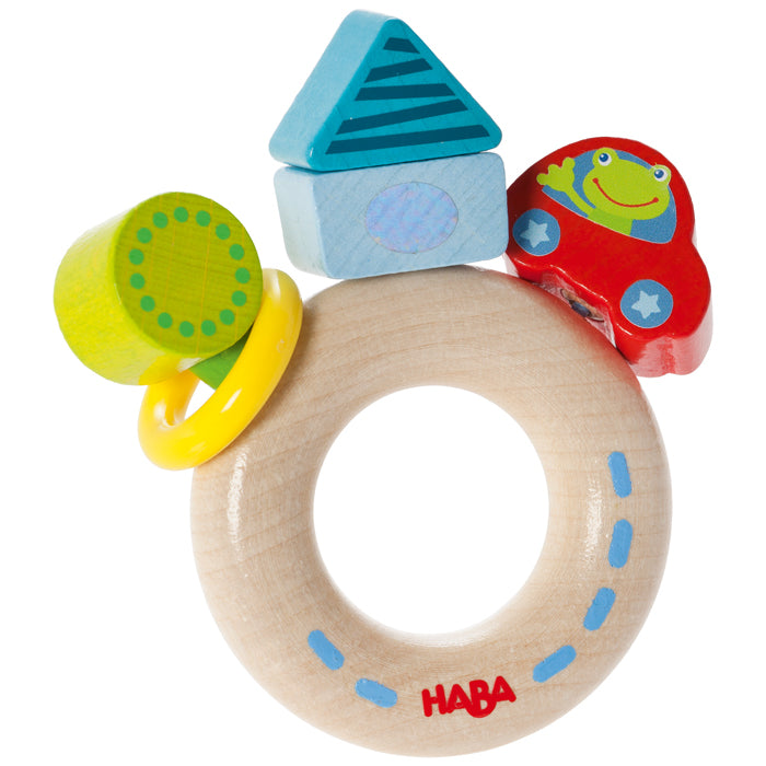 HABA Clutch Toy - Travelling Toad - baby toy - wooden