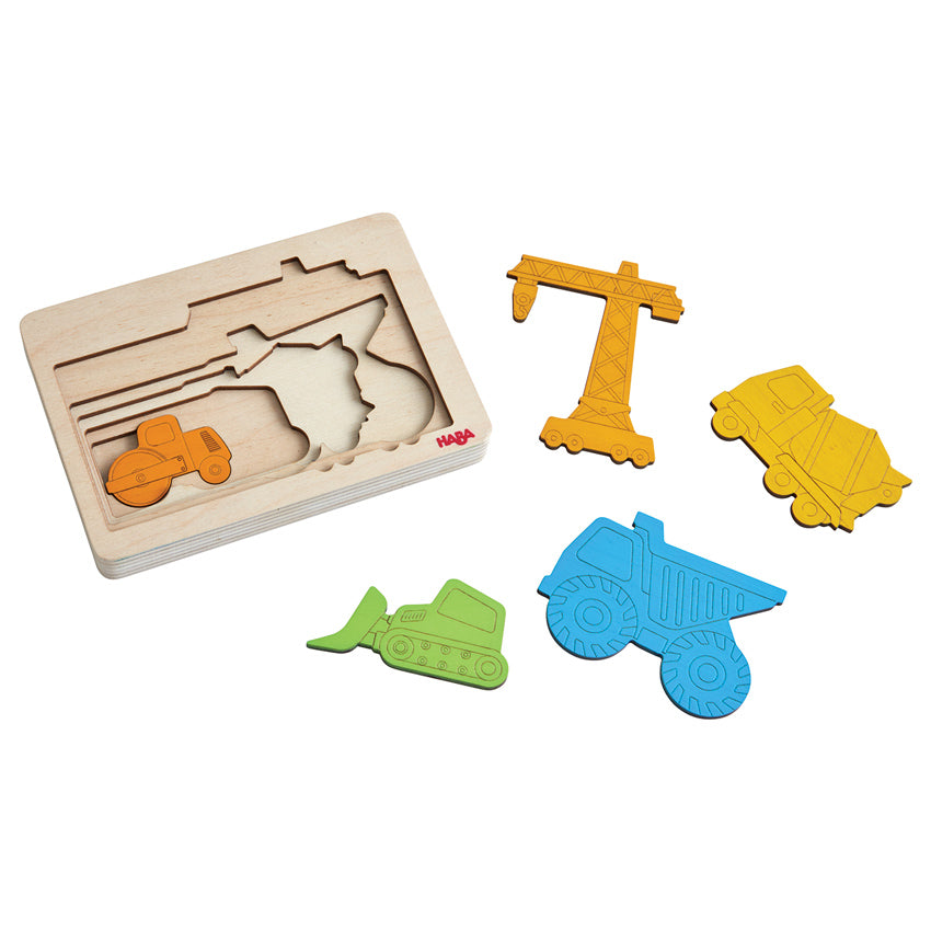 HABA Layer Puzzle - Construction Machinery - 5 layers