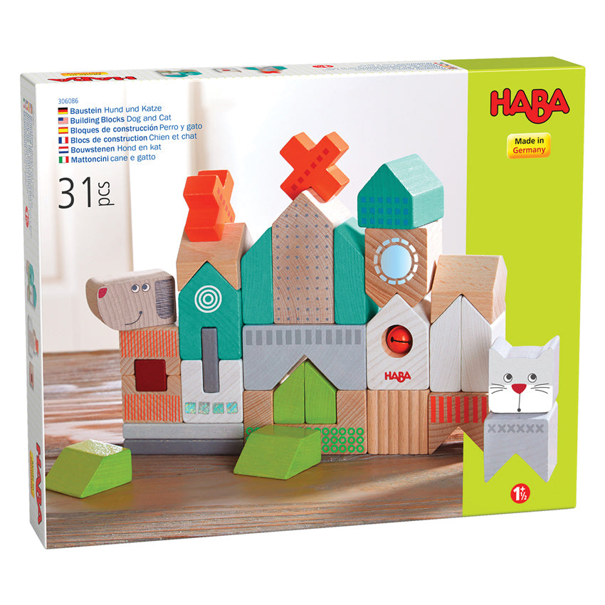 HABA Building Blocks -Dog and Cat