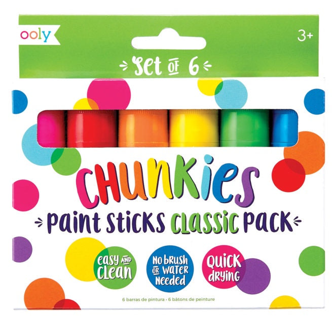 Ooly- Chunky Paint Sticks set of 6