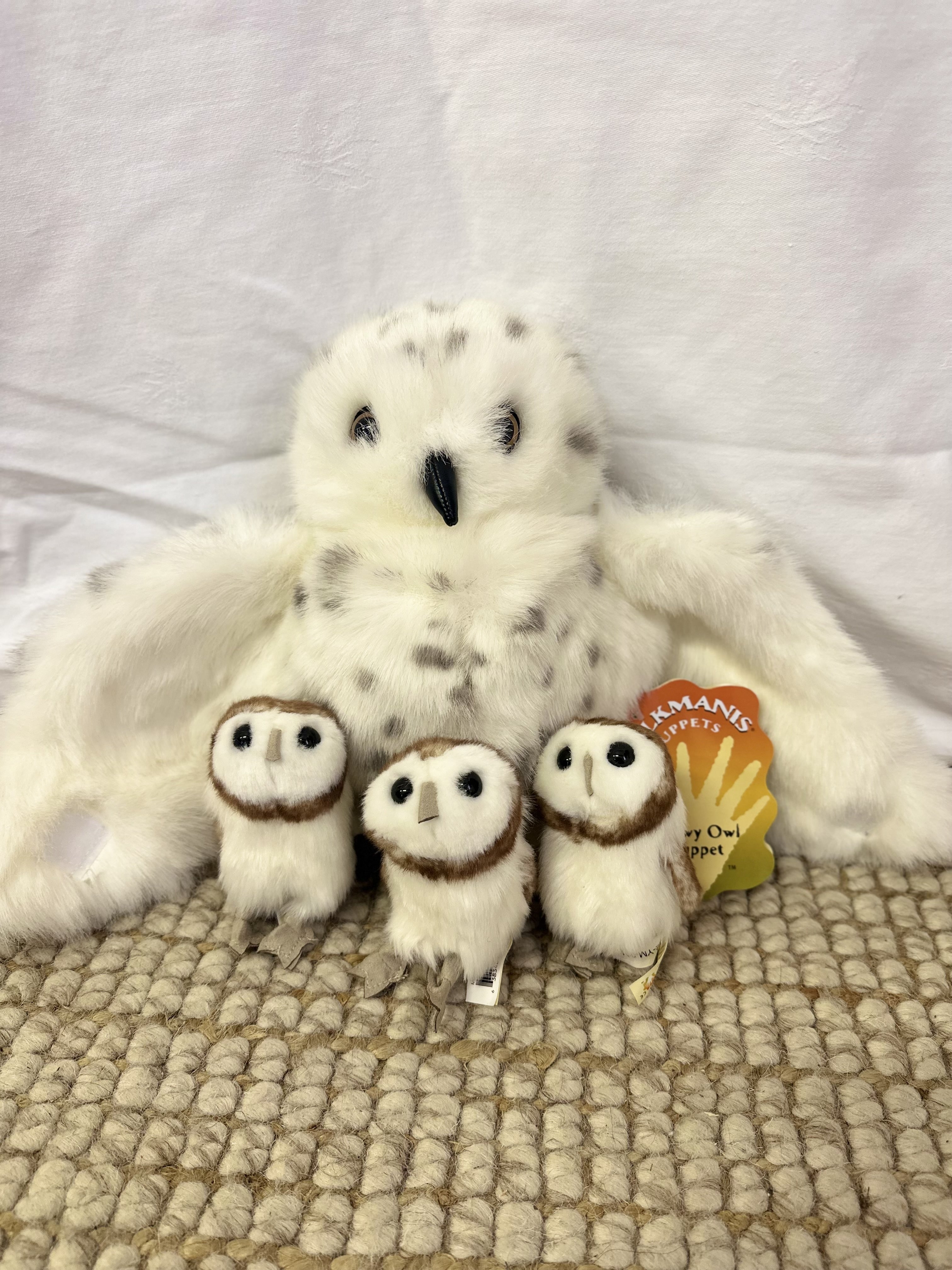 FOLKMANIS PUPPETS - Owl Babies Set