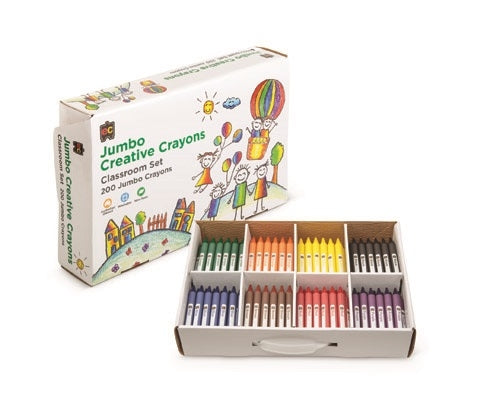EC Jumbo Creative Crayons - School Pack  of 200