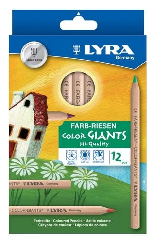 Lyra  - Coloured Pencils - Color Giants - 12 pcs