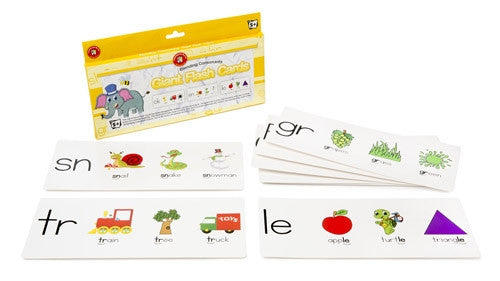 Learning Can Be Fun - Literacy - Blending Consonants Giant Flashcards
