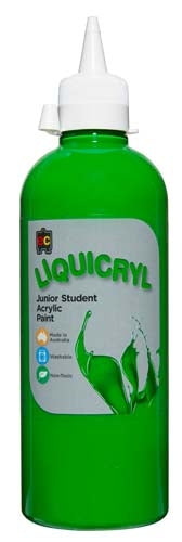 EC Liquicryl Junior Student Acrylic Paint - 500ml Leaf Green