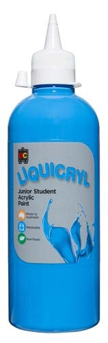 EC Liquicryl Junior Student Acrylic Paint - 500ml  Sky Blue