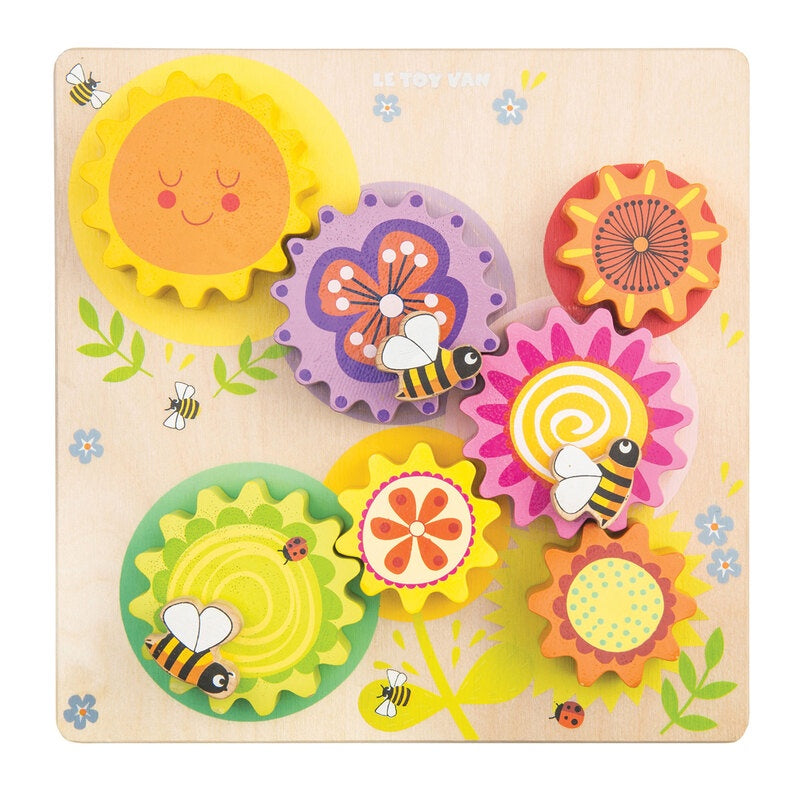 Petilou Gears & Cogs Busy Bee Learning Puzzle