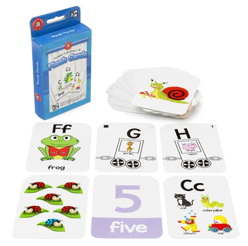 Learning Can Be Fun - Literacy - Alphabet and Numbers 1-10 Flashcards