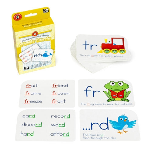 Learning Can Be Fun - Literacy - Blending Consonants & Digraphs - Flash Cards
