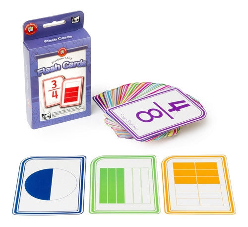 Learning Can Be Fun - Numeracy - Fractions Flashcards